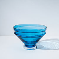 Nicholai Wiig-Hansen - Relæ - Glasschale - large - aquamarine blue