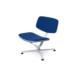 raawii Erwan Bouroullec - Arba Lounge chair - Upholstered Kvadrat Vidar Lounge chair Light grey base / Kvadrat Vidar 0772 blue fabric