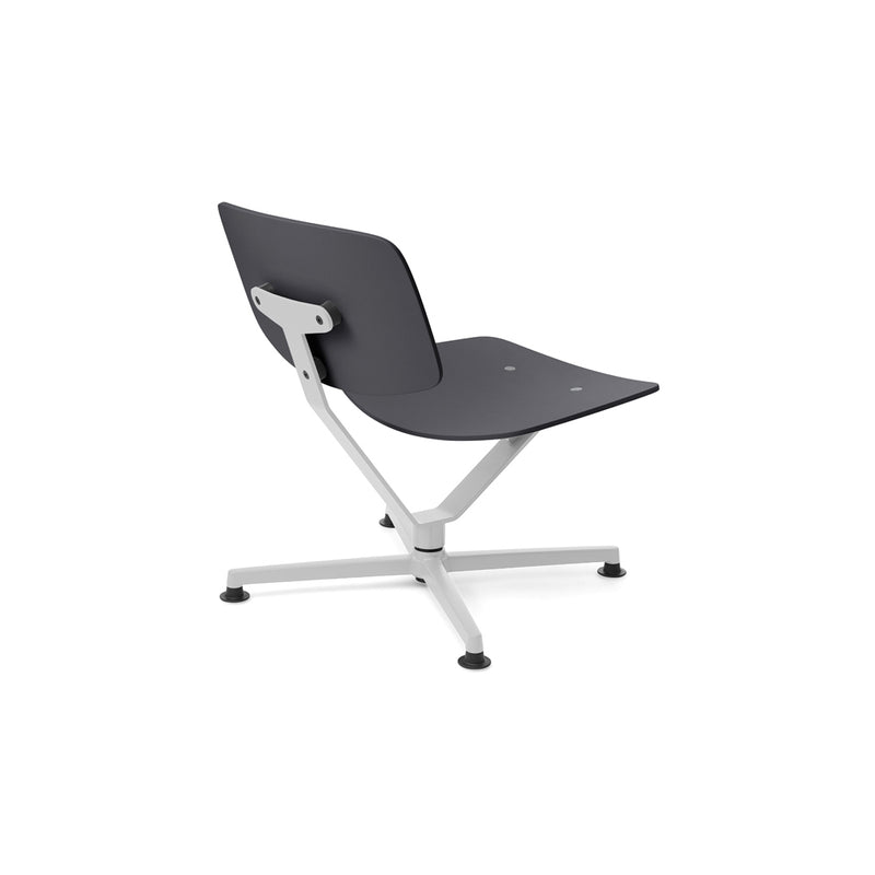 raawii Erwan Bouroullec - Arba lounge chair - Plywood Lounge chair Light grey base / anthracite shell
