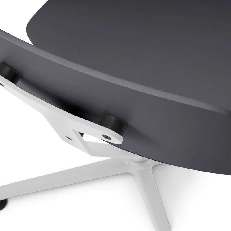 raawii Erwan Bouroullec - Arba lounge chair - Plywood Lounge chair Light grey base / anthracite shell