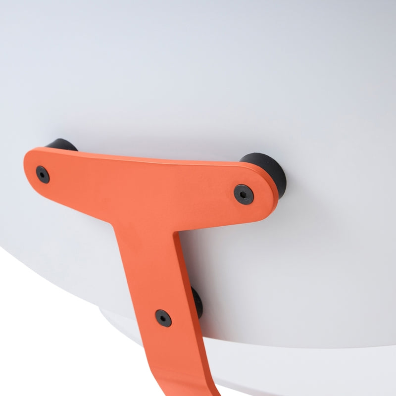 raawii Erwan Bouroullec - Arba lounge chair - Plywood Lounge chair Orange base / light grey shell