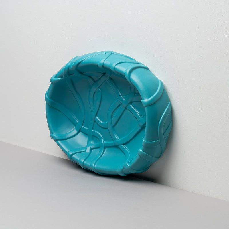raawii Michael Kvium - Jam - Kernstück centrepiece azure blue