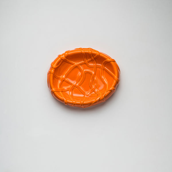 raawii Michael Kvium - Jam - Kernstück centrepiece persimmon orange